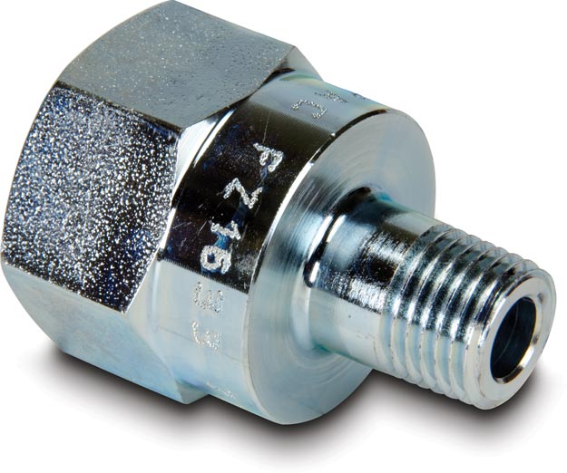 FZ1633, Phụ Kiện Áp Suất Cao, Đầu Nối, Áp suất vận hành tối đa 700 bar, Kết Nối Ren Cái NPTF 1/2″ sang Ren Đực NPTF 1/4″