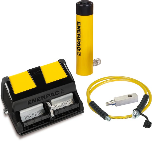 SCR102XA, 101 kN, hành trình 54 mm, bộ xi lanh thủy lực và bơm khí