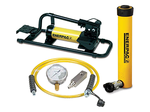 SCR1010FP, 101 kN, hành trình 257 mm, bộ xi lanh thủy lực và bơm chân