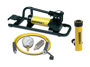 SCR102FP, 101 kN, hành trình 54 mm, bộ xi lanh thủy lực và bơm chân