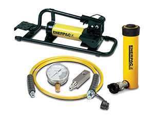 SCR106FP, 101 kN, hành trình 156 mm, bộ xi lanh thủy lực và bơm chân